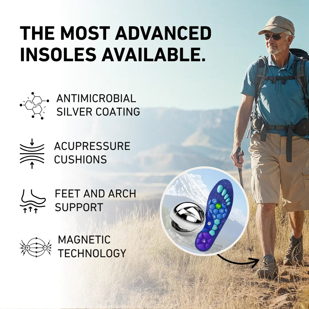 Magnetic Acupressure Insoles for Effective Pain Relief